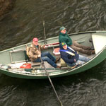 Some happy fishermen out for a guided trip.