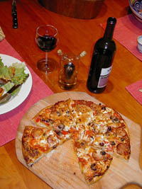 Homemade pizza is easy and better than take-out.