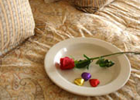 Roses and chocolates for Valentine's.